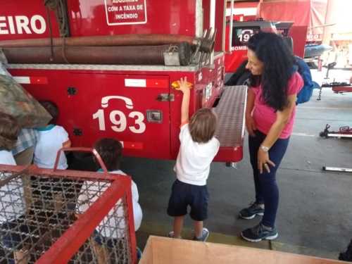 Visita ao Corpo de Bombeiro